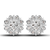 White Gold Earrings With Diamonds Dance of Light