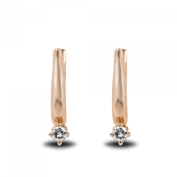 Gold Earrings With Diamonds 