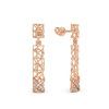 X-Coral Earrings From Rose Gold