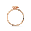 Four-Leaf Form Rose Gold Rring