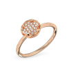 Four-Leaf Form Rose Gold Rring