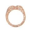 Coral 2 Waves Ring From Rose Gold