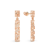 Coral Sticks With Diagonals Earrings