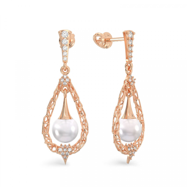 Pearl drop earrings 