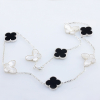 Silver Necklace Clover