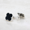 Silver Earrings  Black Clover