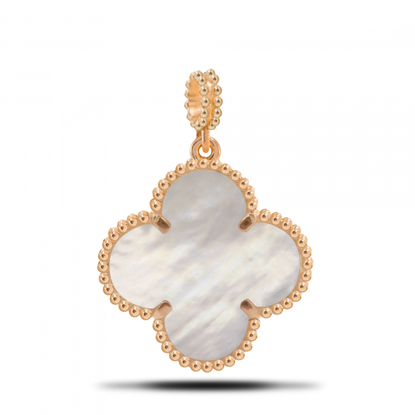 Pendant CLOVER With White Mother-of -pearl 