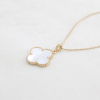 Pendant CLOVER With White Mother-of -pearl 