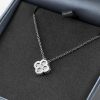 Necklace Mini Clover With White Mother-of-pearl