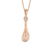 Transparent Drop Rose Gold Pedant