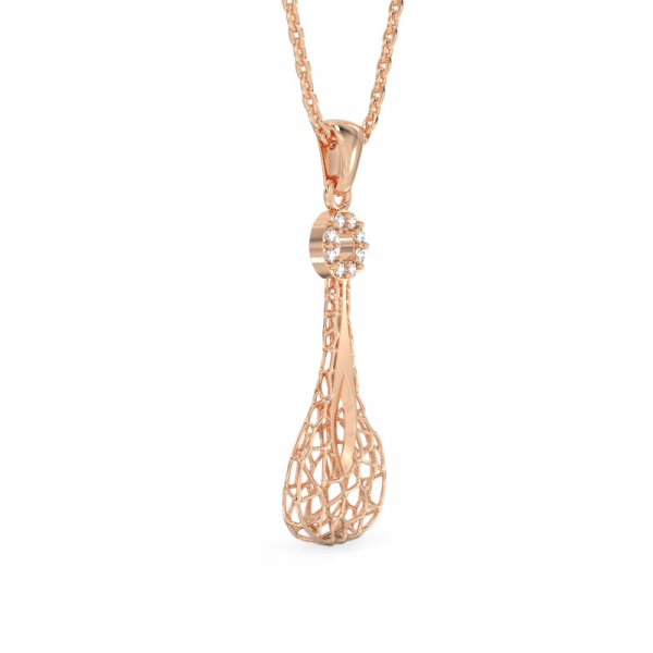 Transparent Drop Rose Gold Pedant