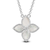 Silver Necklace WhiteLily Flower