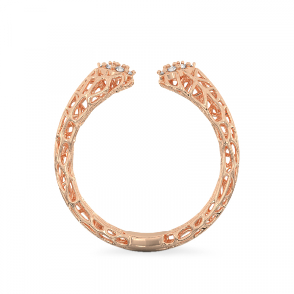 Acropora Coral Ring From Rose Gold