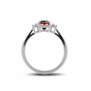 White Gold Ring With Turmaline