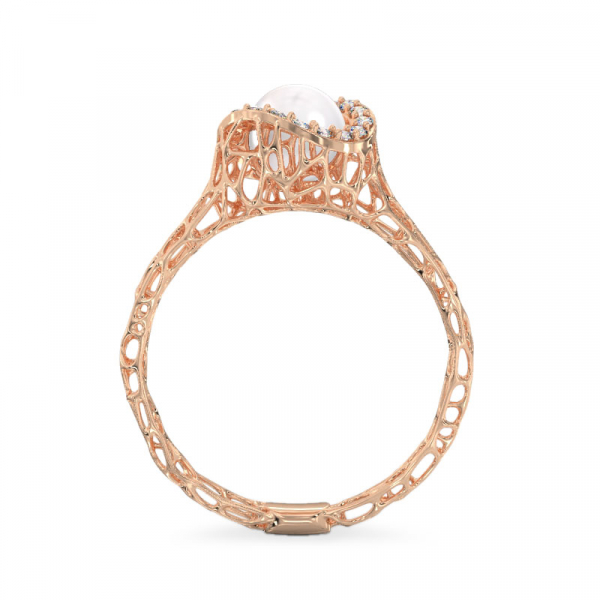 Rich Pearl Rose Gold Ring