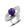 Siliver Ring With Amethyst