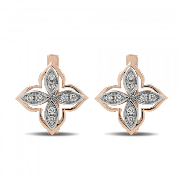 Gold Earrings With Diamonds