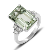 Gold Ring With Green Amethyst