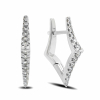 White Gold Earrings With Diamonds