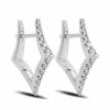 White Gold Earrings With Diamonds