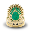 Luxury Ring In Yellow Gold With Emerald