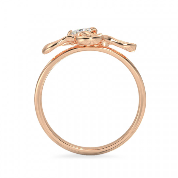 Corylus Shape Rose Gold Ring