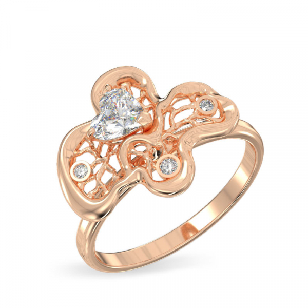 Corylus Shape Rose Gold Ring