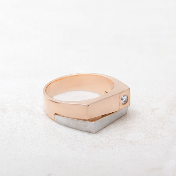 Men's Gold Mix Ring