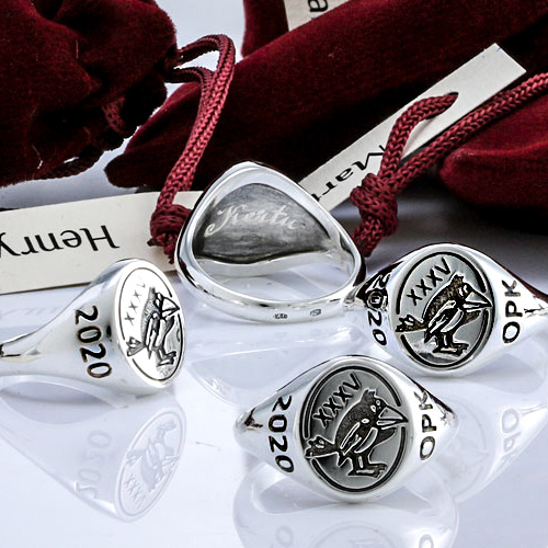 Custom made school rings and badges